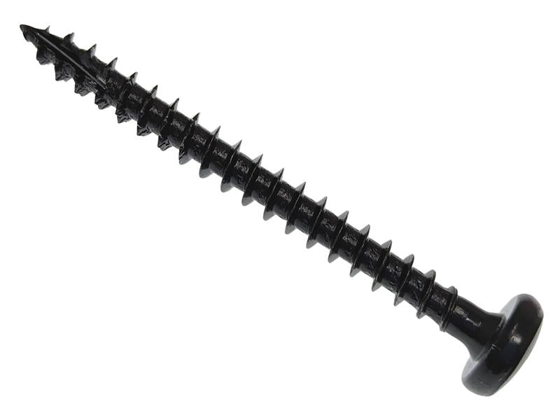 ForgeFix Spectre™ PZ Compatible Wood Screw Pan Black 5.0 x 40mm Box 200