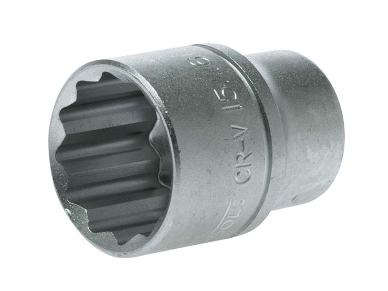 Teng Bi-Hexagon Socket 12-Point Regular A/F 1/2in Drive 15/16in