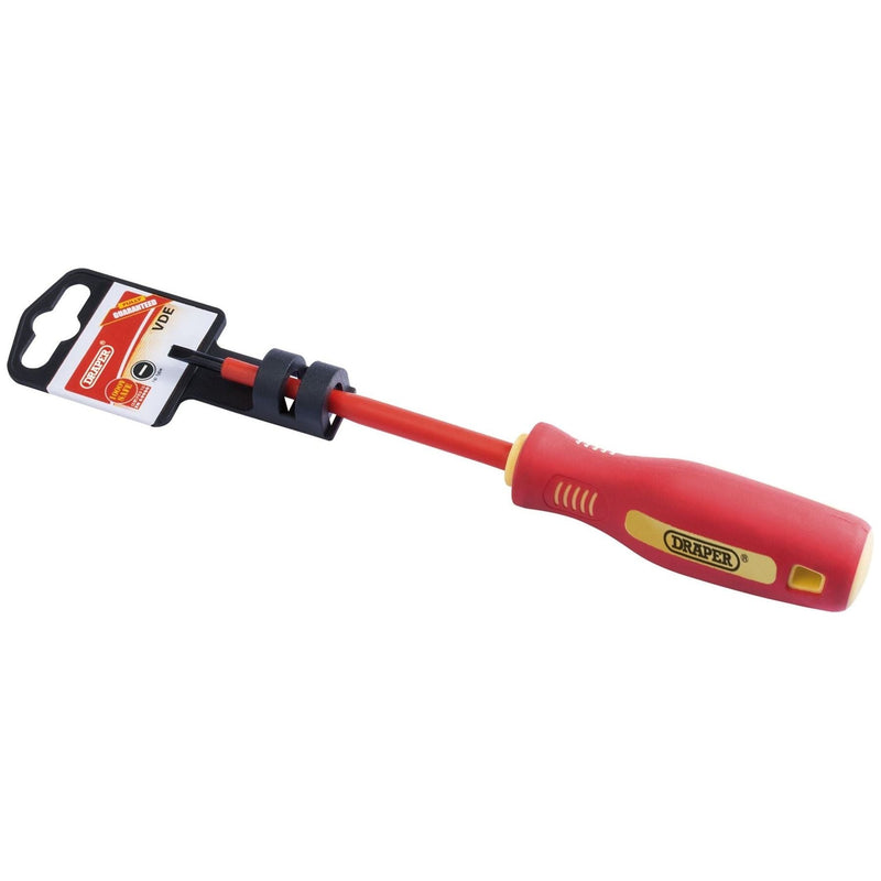 Draper Fully Insulated Plain Slot Screwdriver, 4 x 100mm 46517 Draper - Town Tools 