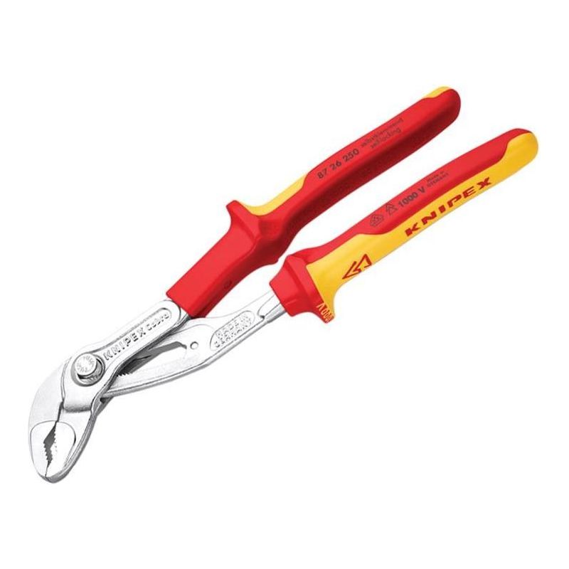 Knipex VDE Cobra® Water Pump Pliers 250mm Knipex - RockBottom Northampton