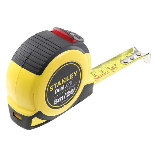 Stanley® Hand Tools DualLock™ Tylon™ Pocket Tape 8m/26ft (Width 25mm) STANLEY® Hand Tools - RockBottom Nothampton