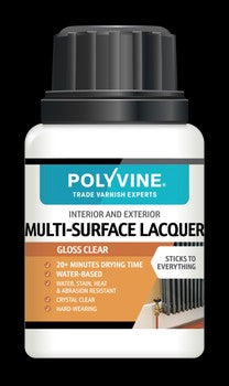 Polyvine Multi-Surface Crystal Clear Lacquer  Gloss 100ml