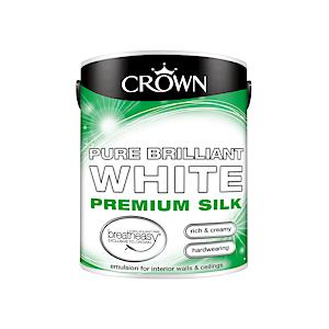 Crown Breatheasy Silk Emulsion Pure Brilliant White 5L