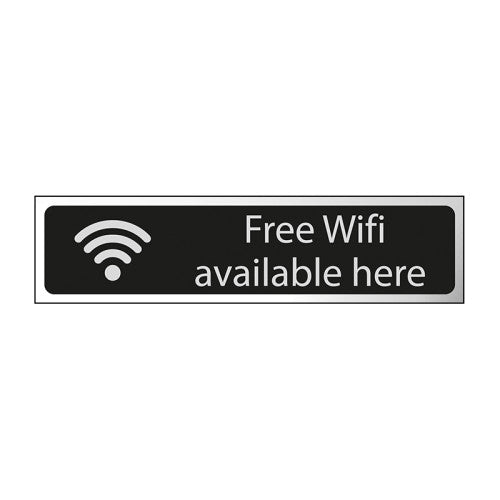 Free Wifi Available Here – CHR (200 x 50mm)