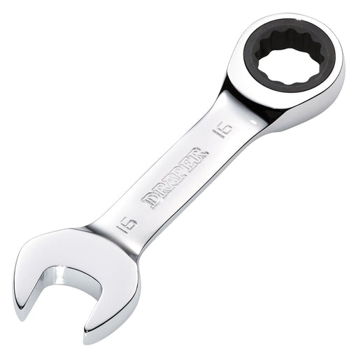 Draper Draper HI-TORQ Metric Stubby Ratchet Combination Spanner, 16mm Draper - Town Tools