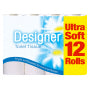 Designer Toilet Roll Pack 12