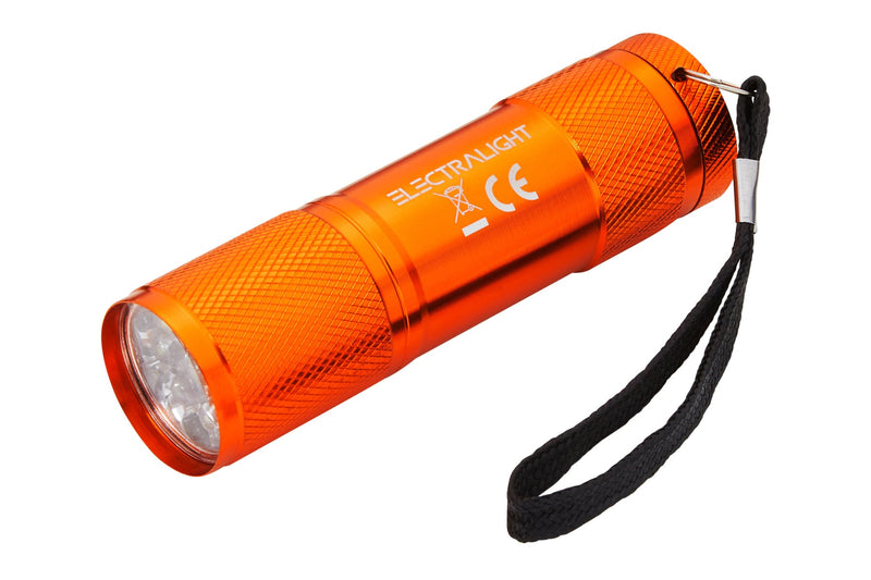Electralight 9 LED Stubby Aluminium Torch With Batteries