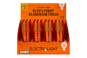 Electralight 9 LED Stubby Aluminium Torch No Batteries