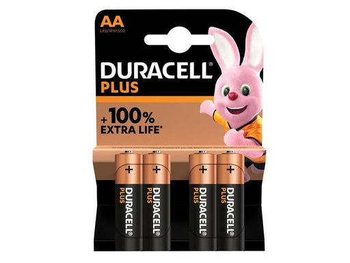 Duracell AA Cell Plus Power +150% Batteries (Pack 4) Duracell - RockBottom Northampton