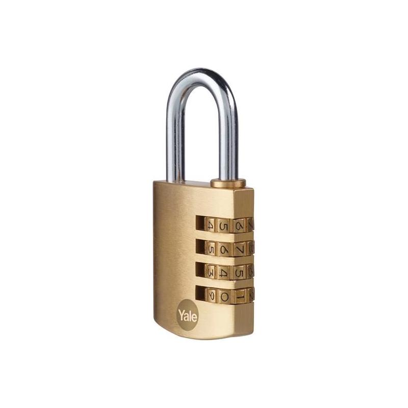 Yale Locks Brass Combination Padlock 40mm Yale Locks - RockBottom Northampton