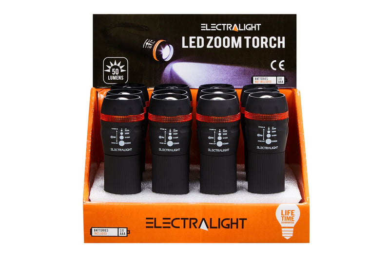 Electralight 1W LED Zoom Torch (50 Lumens)