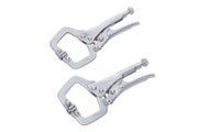 Blue Spot Tools 2 PCE 100mm (4â€) Mini Locking C Clamp Set