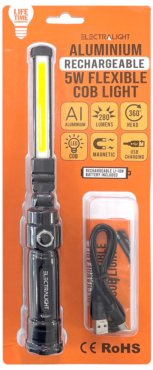 Electralight Aluminium 5W Flexible COB Light (280 Lumens)