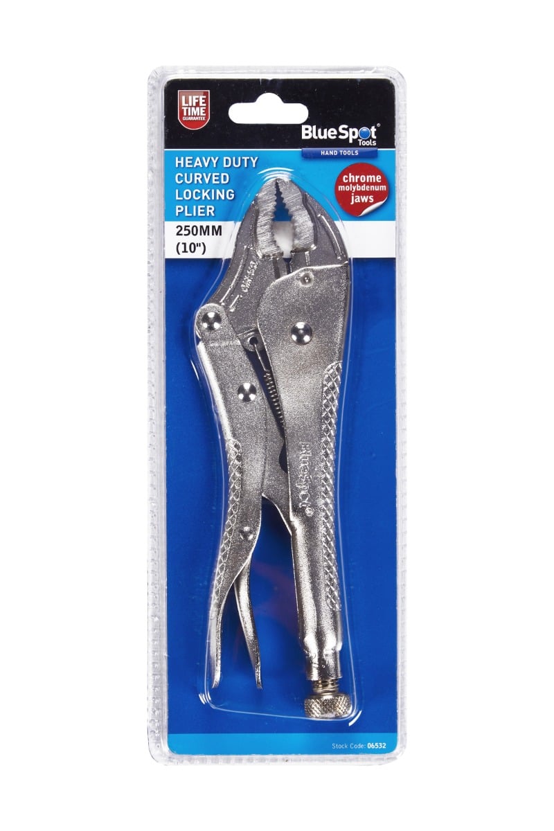Blue Spot Tools 250mm (10") Heavy Duty Curved Locking Plier