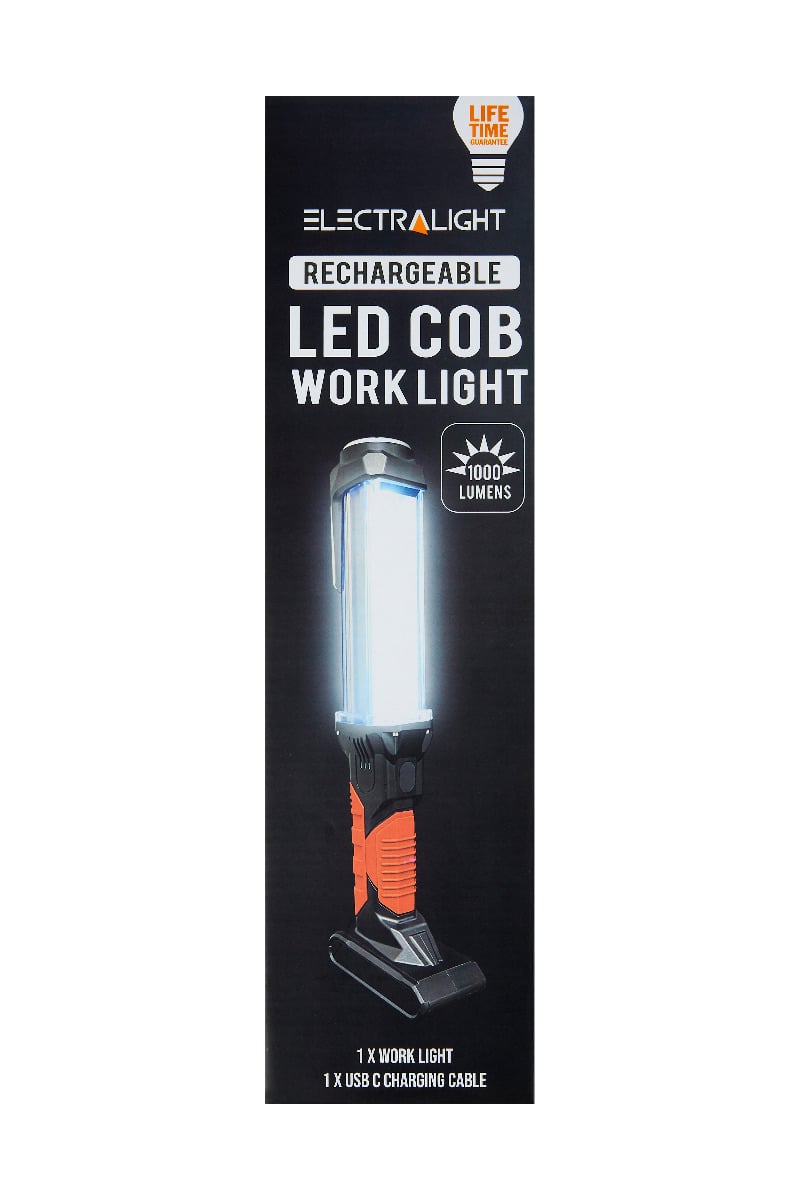 Electralight Rechargeable LED 1000 Lumens COB Work Light