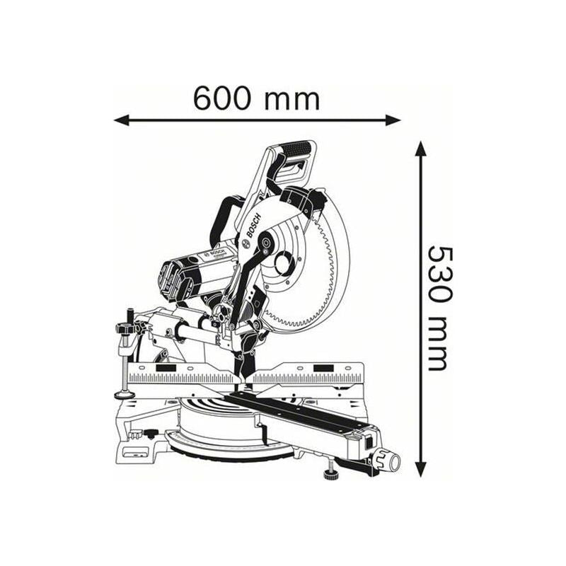Bosch GCM 12 SDE Professional Sliding Mitre Saw 1450W 240V Bosch - NorthantsTrade Northampton