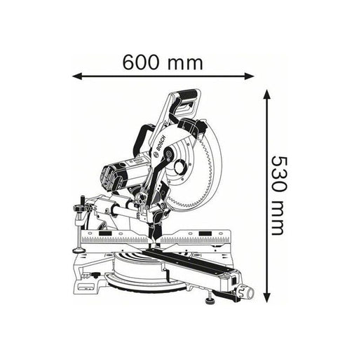 Bosch GCM 12 SDE Professional Sliding Mitre Saw 1450W 240V Bosch - NorthantsTrade Northampton