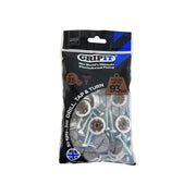 Gripit Brown Plasterboard Fixings 20mm (Pack 25) Gripit - RockBottom Northampton