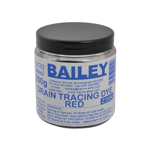 Bailey Products 3590 Drain Tracing Dye - Red Bailey Products - RockBottom Northampton
