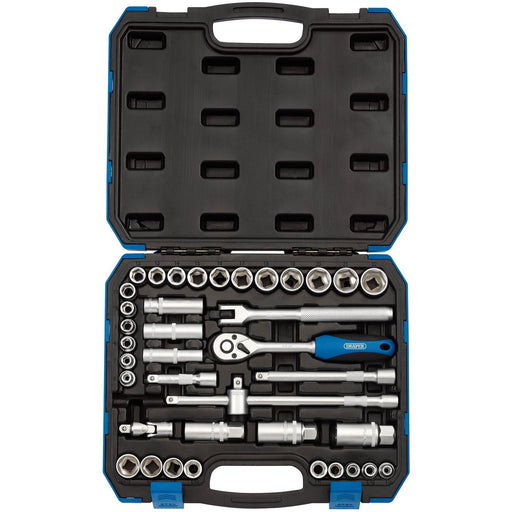 Draper Combined MM/AF Socket Set, 3/8" Sq. Dr. (39 Piece) 16361 Draper - Town Tools 
