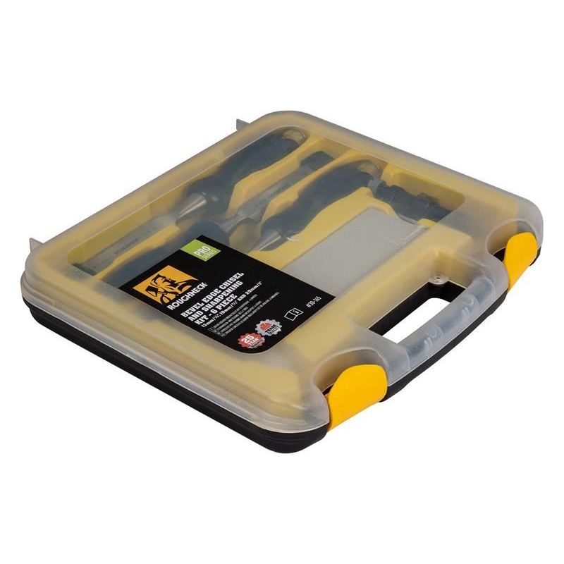 Roughneck Bevel Edge Chisel & Sharpening Kit, 6 piece Roughneck - RockBottom Nothampton