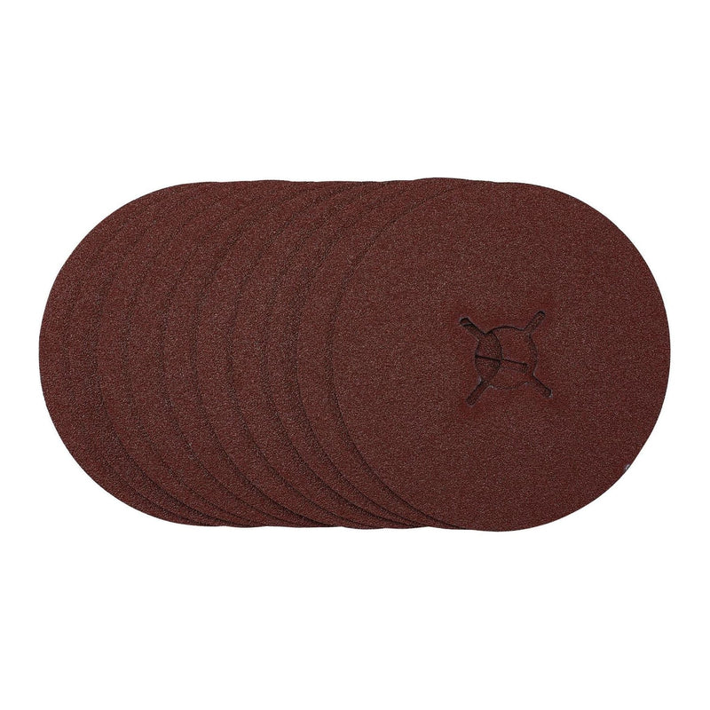 Draper Fibre Sanding Discs, 125mm, 60 Grit, (Pack of 10) 68976 Draper - Town Tools 