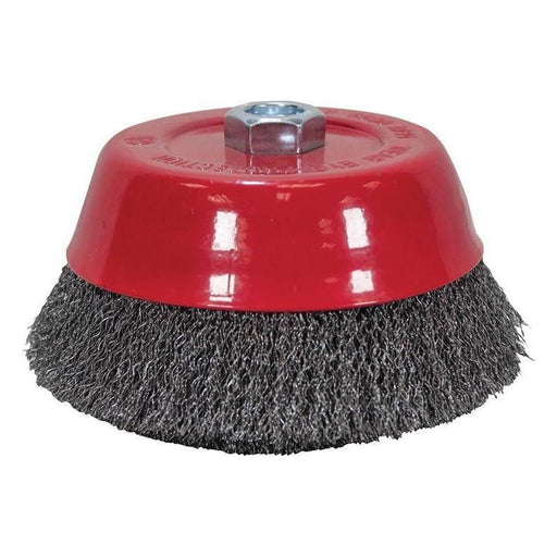 Faithfull Wire Cup Brush 125mm M14x2, 0.30mm Steel Wire Faithfull - RockBottom Northampton