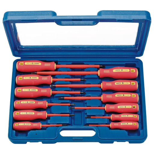 Draper Fully Insulated Screwdriver Set (12 Piece) 46541 Draper - Town Tools 