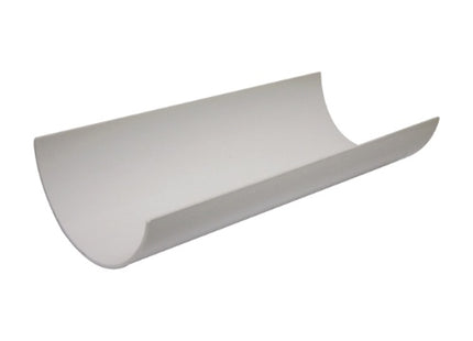 Floplast 112mm round gutter 2m white RG2