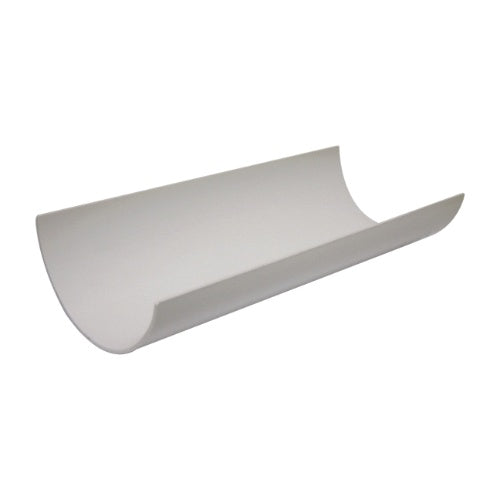 Floplast 112mm round gutter 2m white RG2