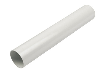 Floplast 68mm round downpipe 2.5m white RP2.5