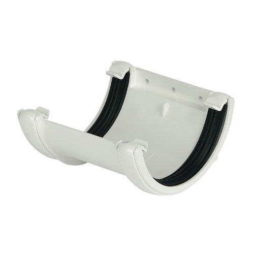 Floplast 112mm round union bracket white RU1