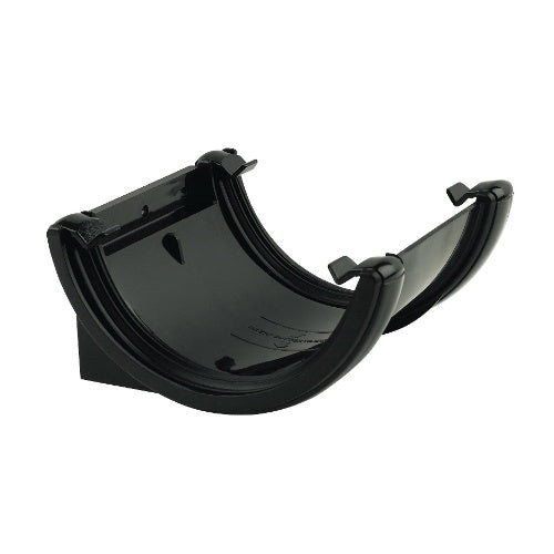 Floplast 112mm round union bracket black RU1