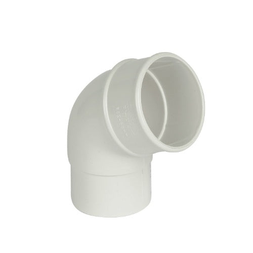Floplast 68mm round 112 degree offset bend white RB2