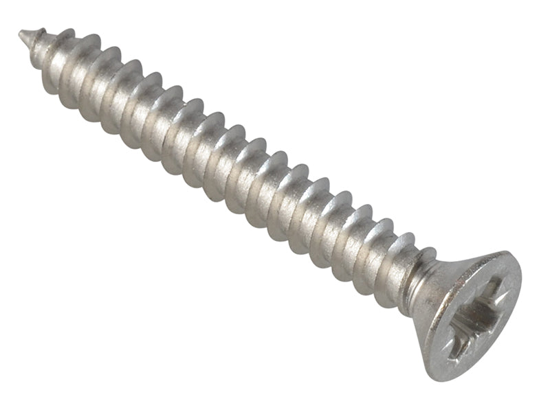 ForgeFix Self-Tapping Screw Pozi Compatible Pan Head SS 1.1/4in x 8 ForgePack 20