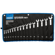 Draper Draper HI-TORQ Metric Ratchet Combination Spanner Set (16 Piece) Draper - Town Tools