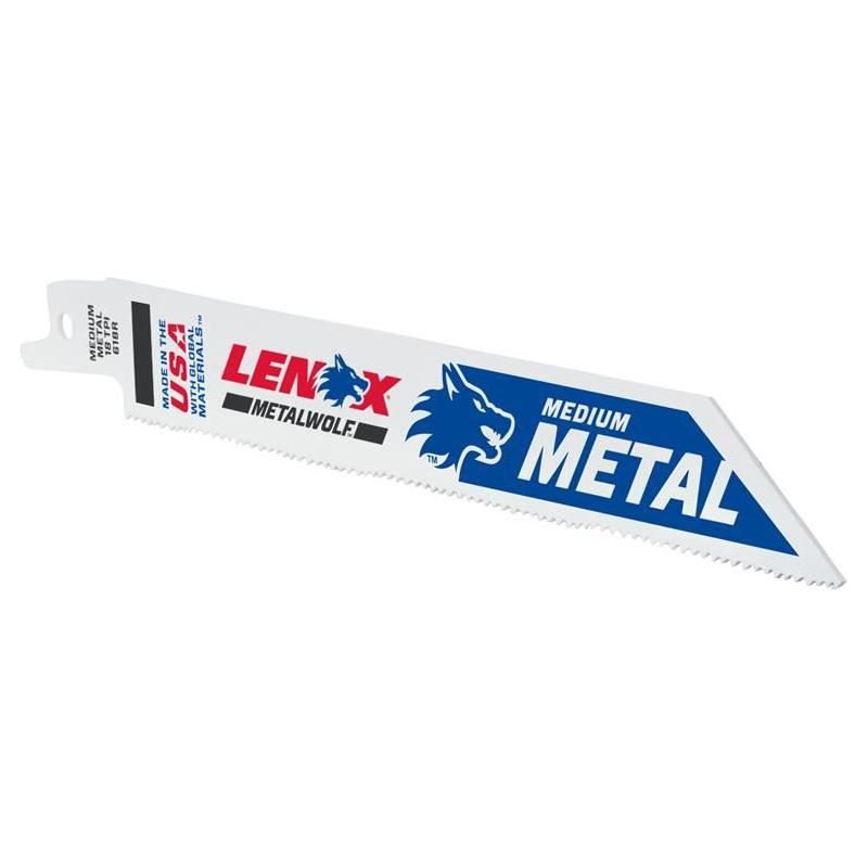 Lenox MetalWolf Wave Edge Reciprocating Saw Blade 152 x 19 x 0.9mm 10 TPI (Pack 25) LENOX - RockBottom Northampton