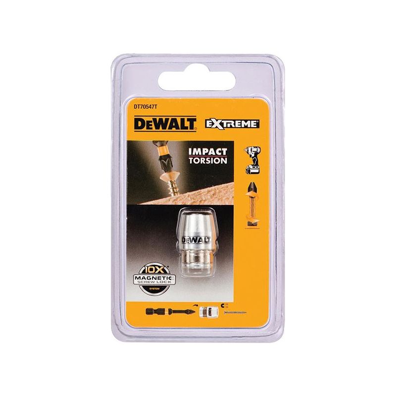 Dewalt Power Tools DT70547T Aluminium Magnetic Screwlock Sleeve for Impact Torsion Bits 50mm DeWALT Power Tools - RockBottom Northampton