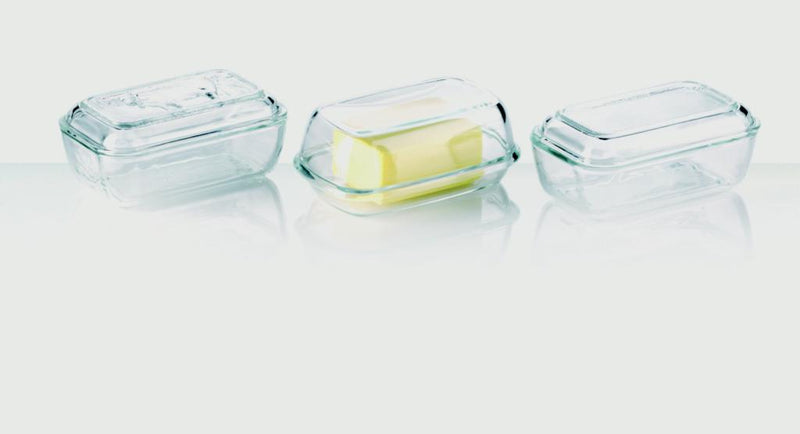 Luminarc Cow Butter Dish With Lid Clear