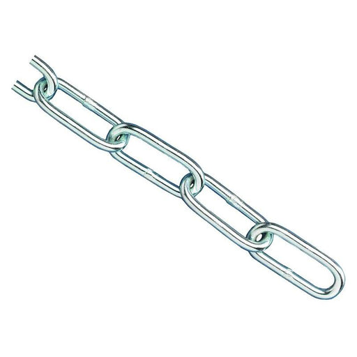 Faithfull Zinc Plated Chain 3mm x 2.5m - Max. Load 80kg Faithfull - RockBottom Northampton