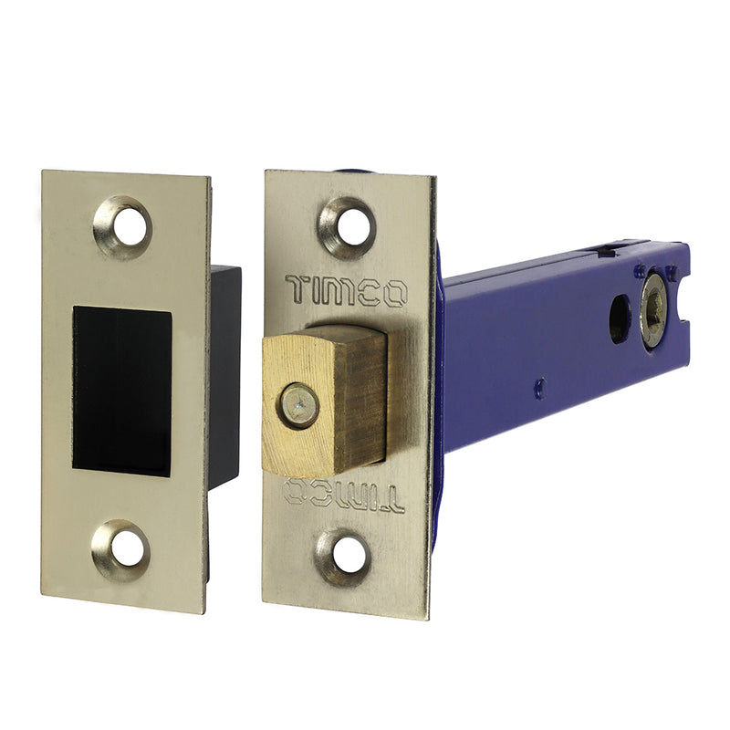 TIMCO Architectural Tubular Deadbolt Electro Brass & Satin Nickel - 103mm