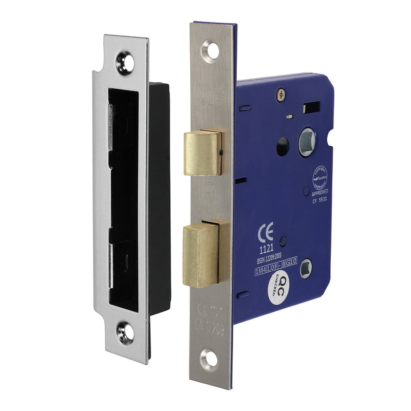 TIMCO Bathroom Lock Satin Nickel - 65mm