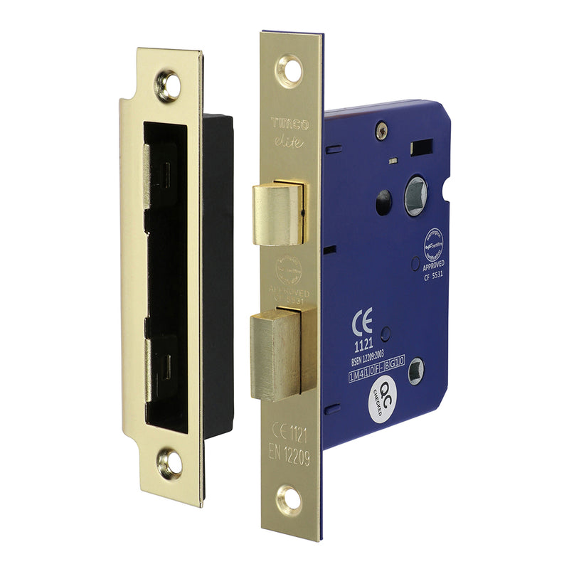TIMCO Bathroom Lock Satin Nickel - 65mm