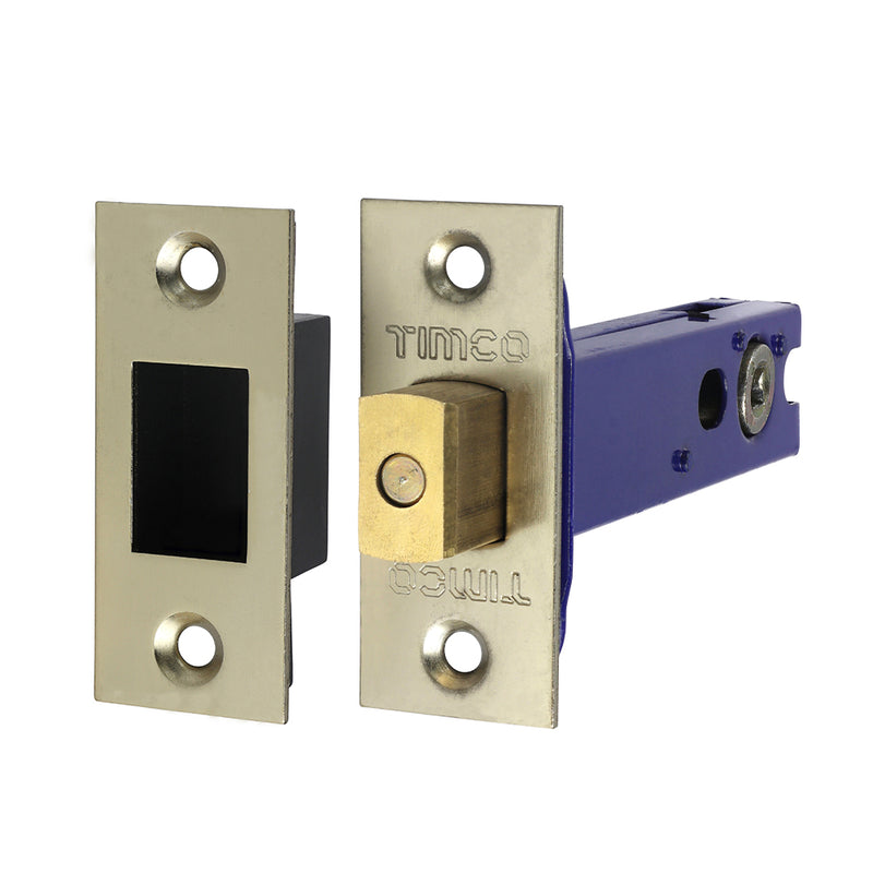 TIMCO Architectural Tubular Deadbolt Electro Brass & Satin Nickel