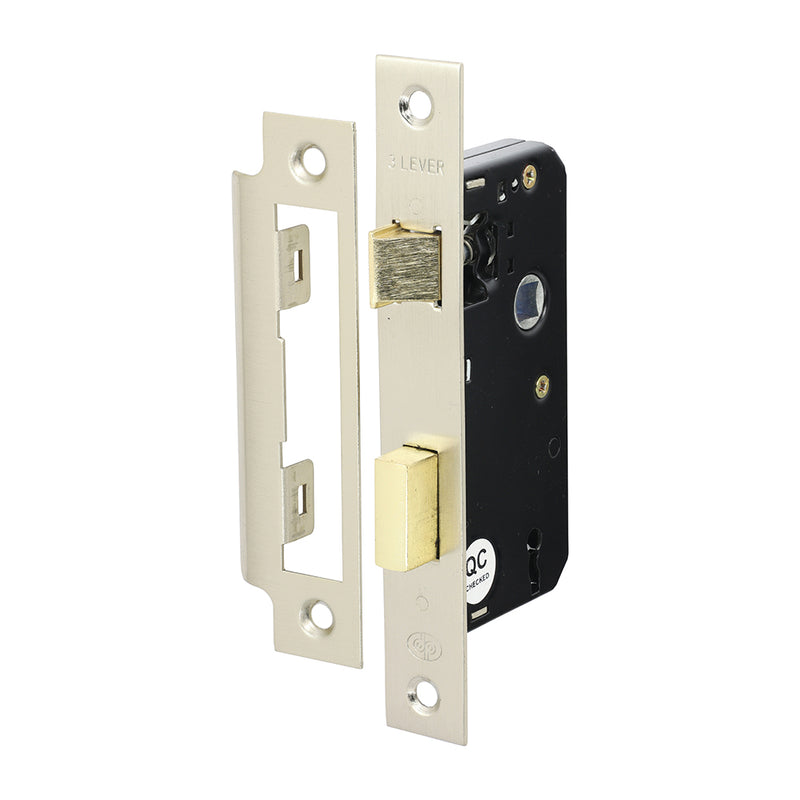TIMCO 3 Lever Sashlock - Satin Nickel