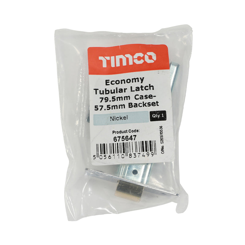 TIMCO Economy Tubular Latch Electro Brass - 67mm