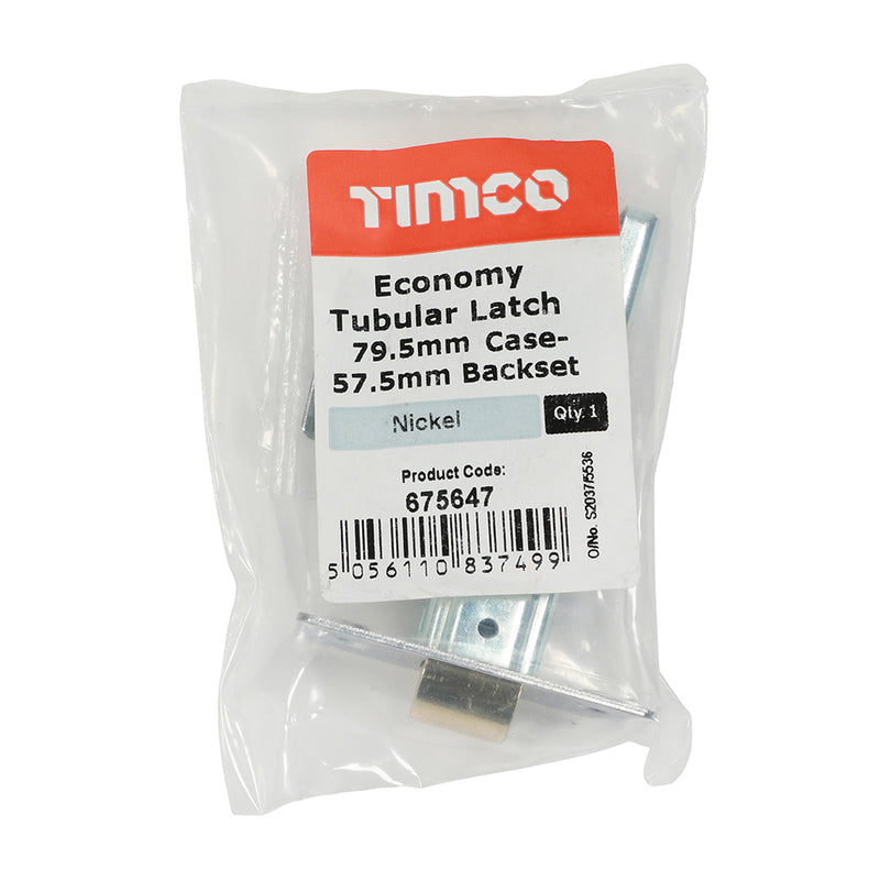 TIMCO Economy Tubular Latch Electro Brass - 67mm