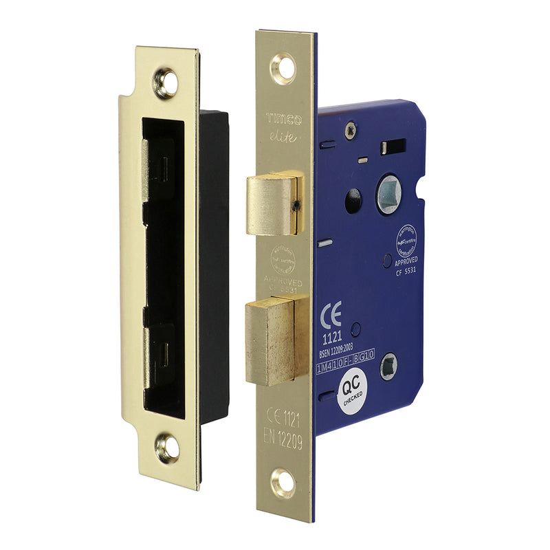 TIMCO Bathroom Lock Satin Nickel - 65mm