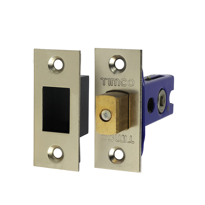 TIMCO Architectural Tubular Deadbolt Electro Brass & Satin Nickel - 103mm