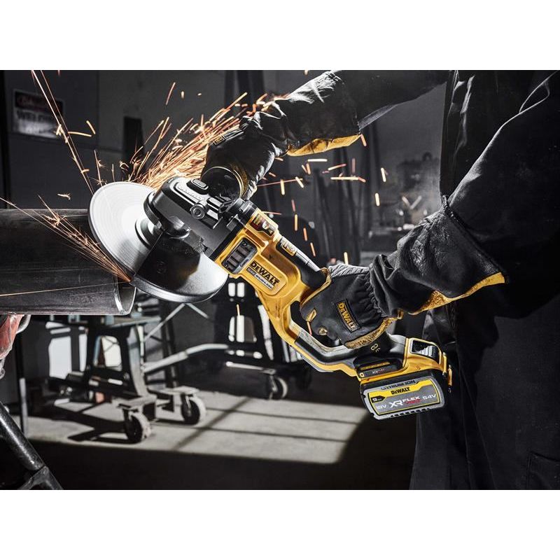 Dewalt Power Tools DCG460X2XR FlexVolt Angle Grinder 54V 2 x 3.0Ah Li-ion DeWALT Power Tools - RockBottom Northampton